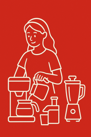 Máy pha Cafe, máy xay - ép